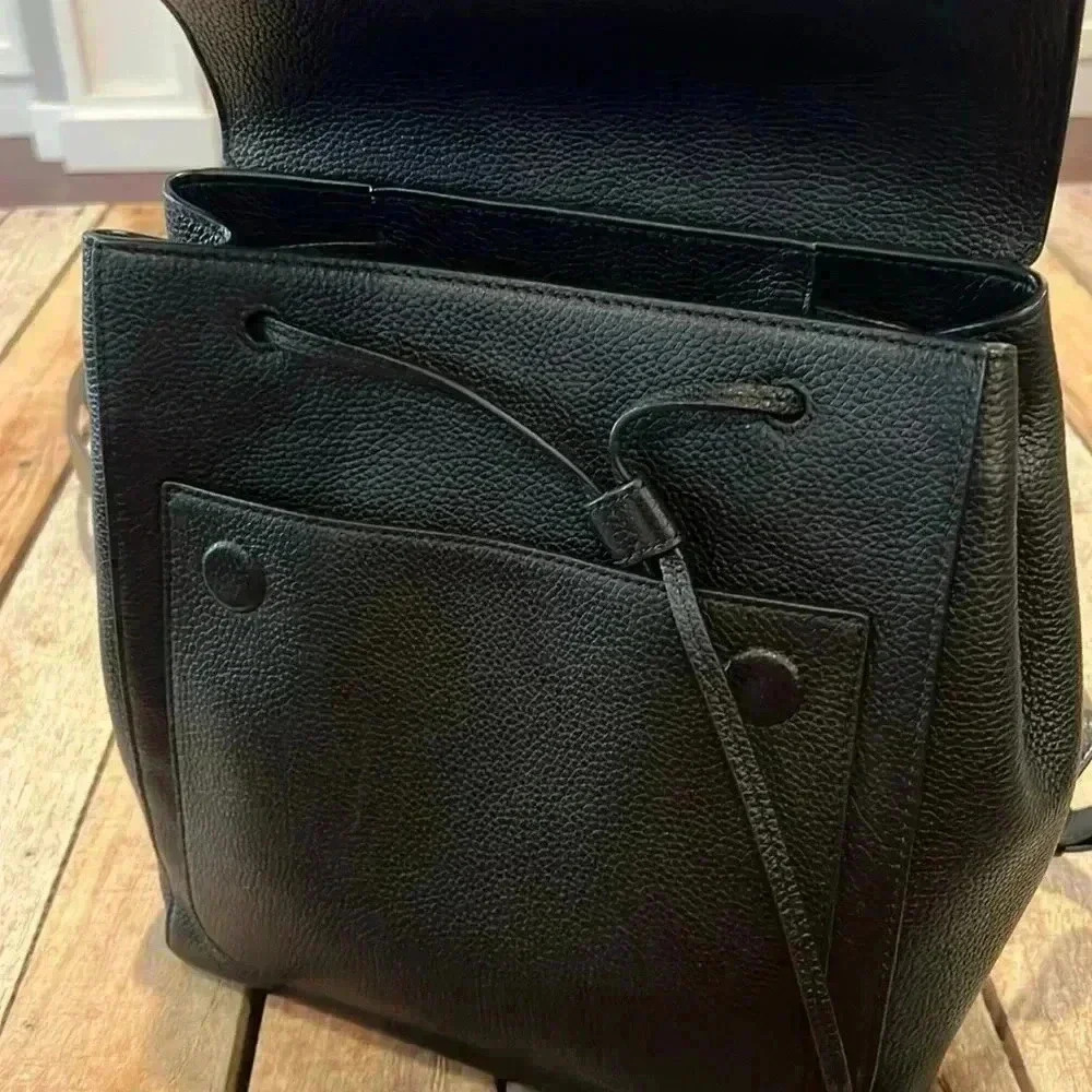 EUC Tory Burch Leather Backpack (Black) - Picture 3 of 9
